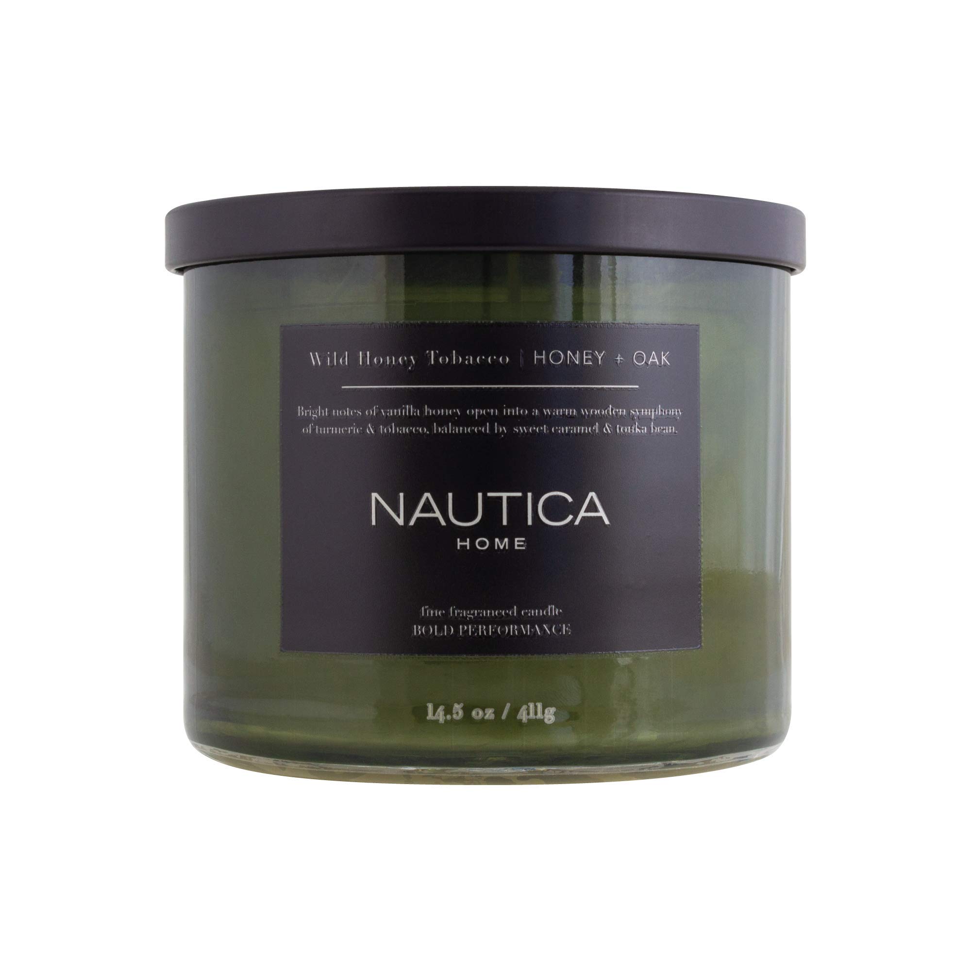 Foto 3 pulgar | Vela Perfumada Nautica Wild Honey + Tobacco Luxury Soya Wax - Venta Internacional.
