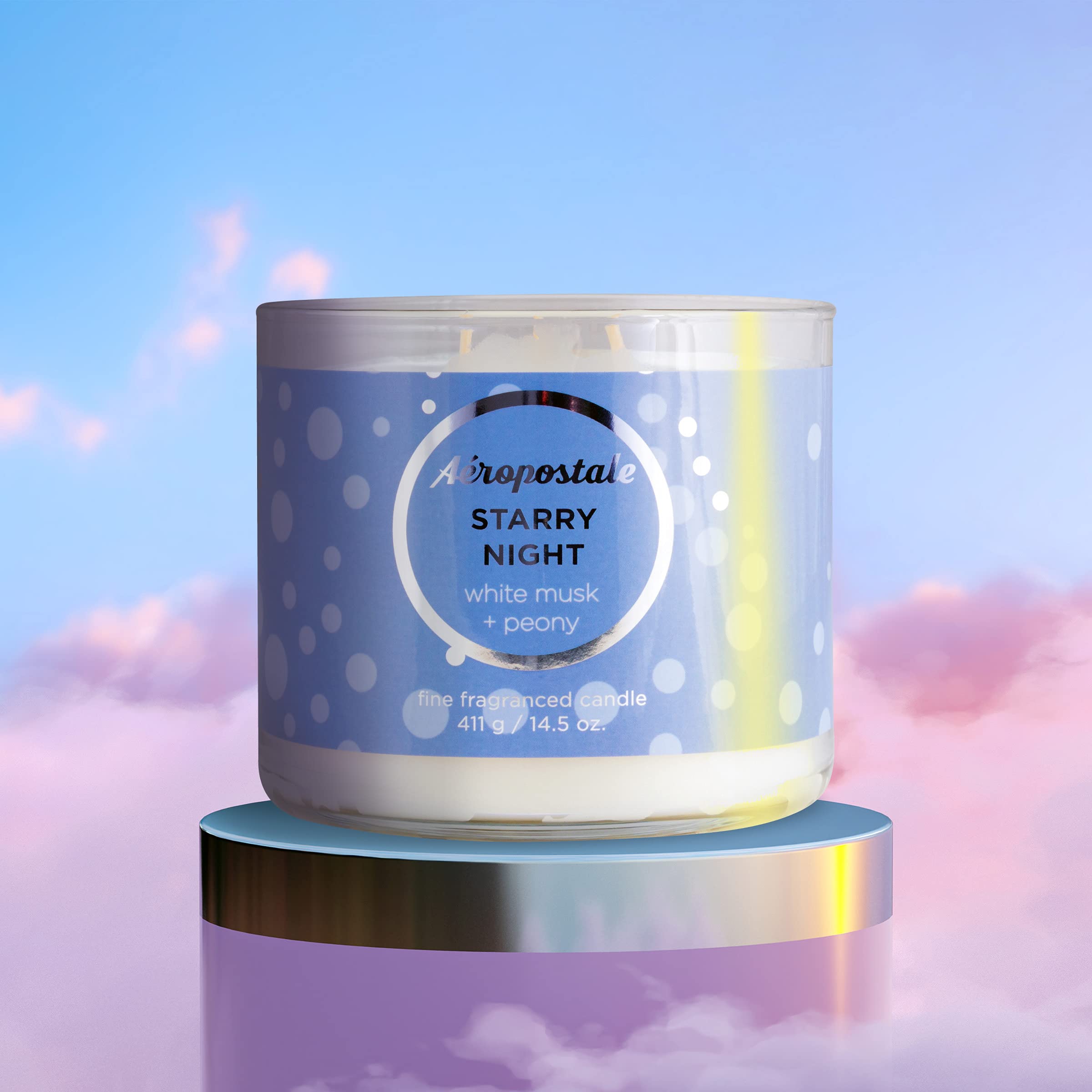 Foto 5 pulgar | Vela Aromática Aeropostale Starry Night Soy Con Frutos Rojos - Venta Internacional.