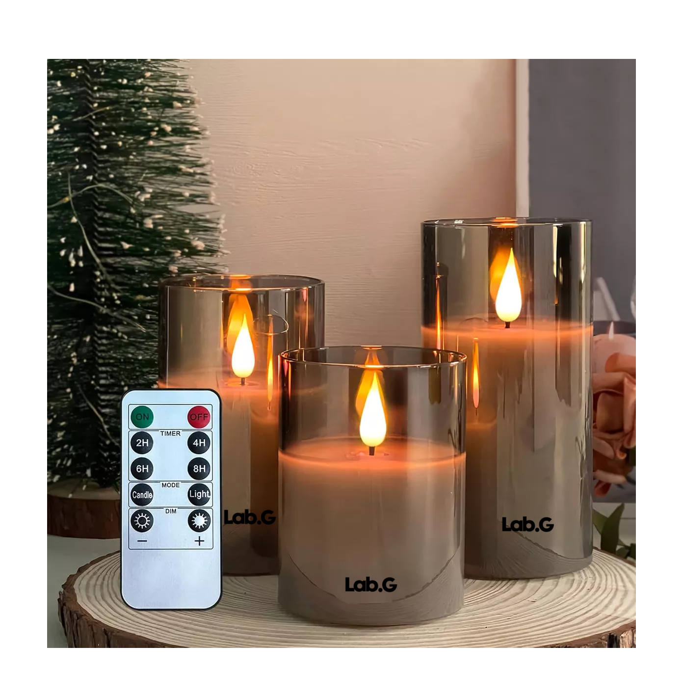 Foto 3 pulgar | Velas Eléctricas Led Control Remoto 3 Piezas