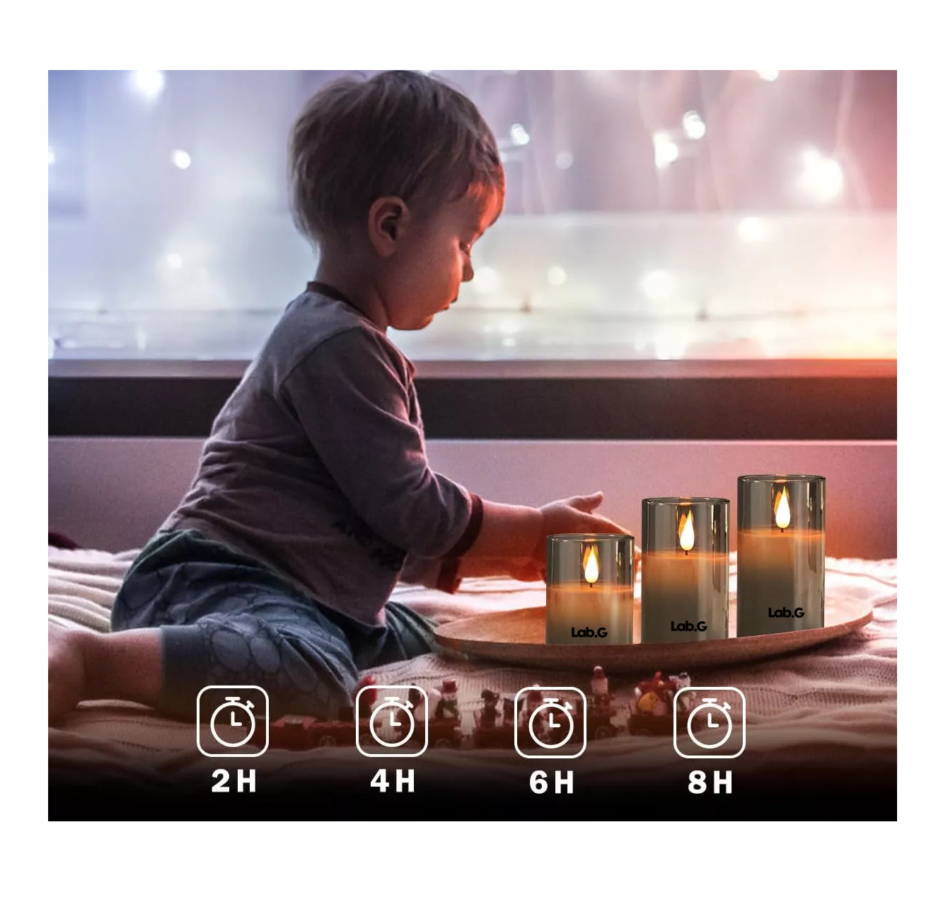 Foto 4 | Velas Eléctricas Led Control Remoto 3 Piezas