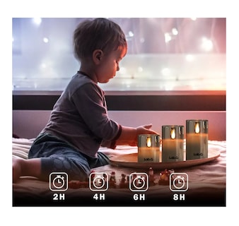 Foto 4 | Velas Eléctricas Led Control Remoto 3 Piezas