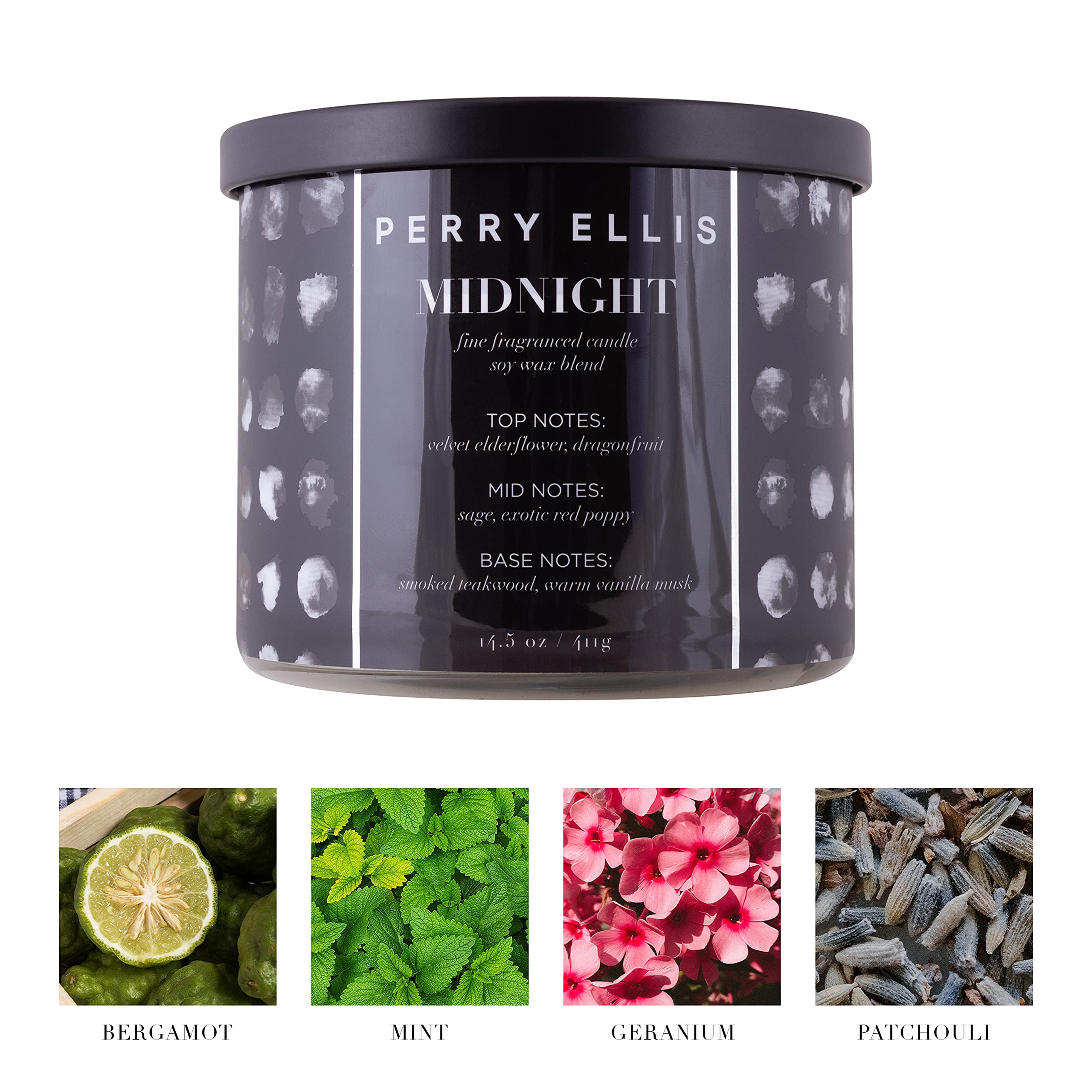 Foto 4 pulgar | Vela Perfumada Perry Ellis Midnight Luxury Perfumada - Venta Internacional