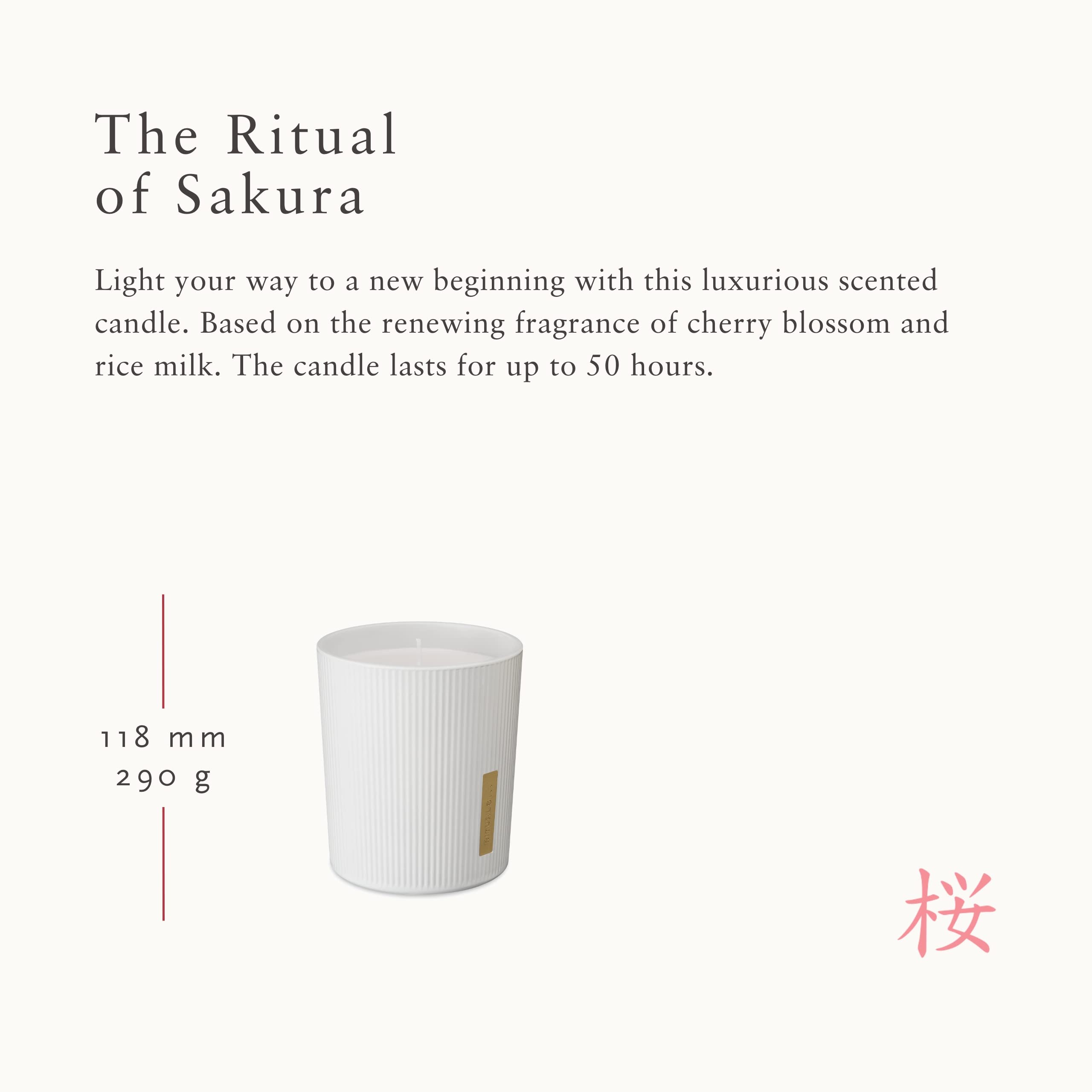 Foto 4 pulgar | Vela Aromática Rituals Sakura Home Decor, Flor De Cerezo, 300 Ml - Venta Internacional.