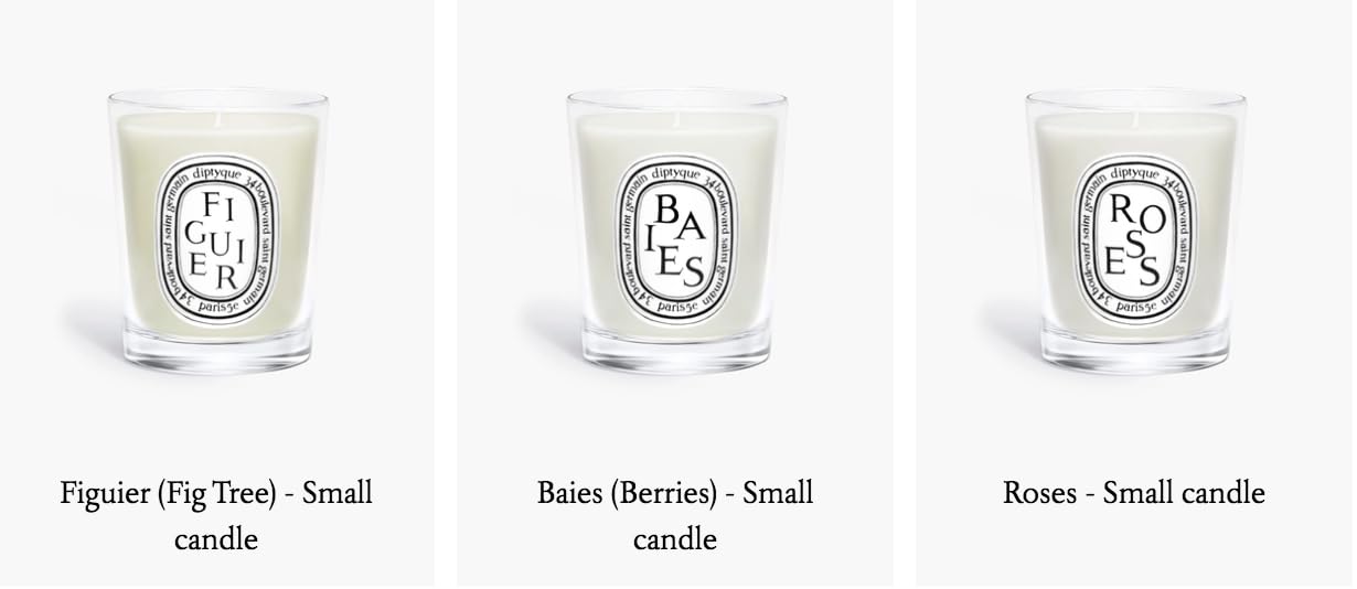 Foto 7 pulgar | Set de Velas Aromáticas Diptyque Baies Roses & Figuier 3 Piezas - Venta Internacional