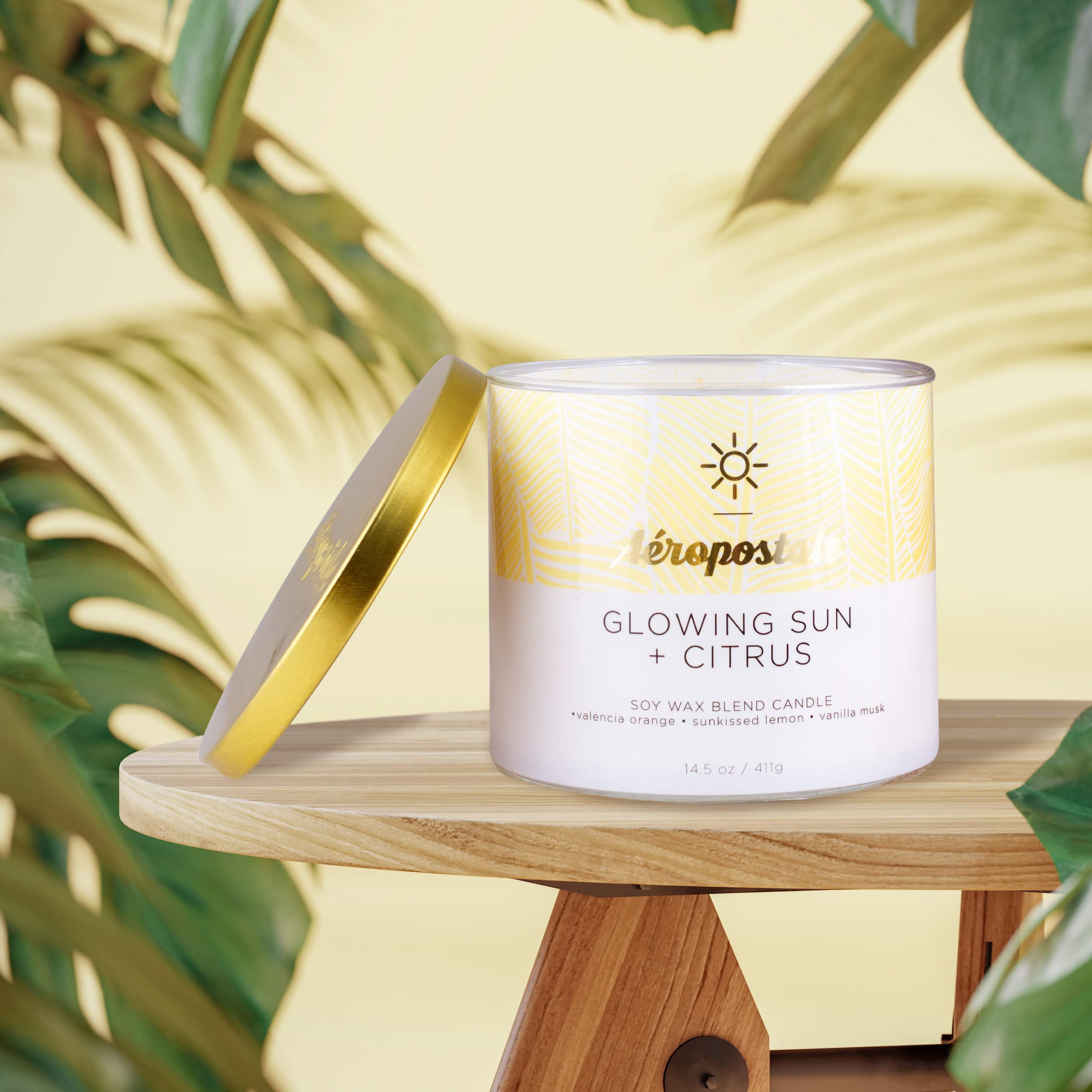 Foto 4 | Vela Aromática Aeropostale Glowing Sun + Citrus, 60 H De Duración De Combustión - Venta Internacional.