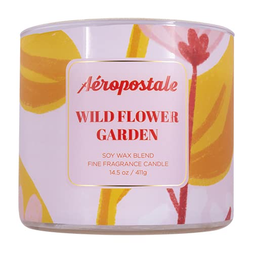 Foto 3 pulgar | Vela Aromática Aeropostale Wild Flower Garden, 60 Horas De Combustión - Venta Internacional.