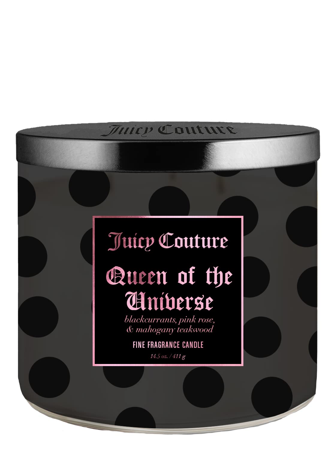 Vela Juicy Couture Queen Of The Universe Negra De Larga Duración - Venta Internacional.