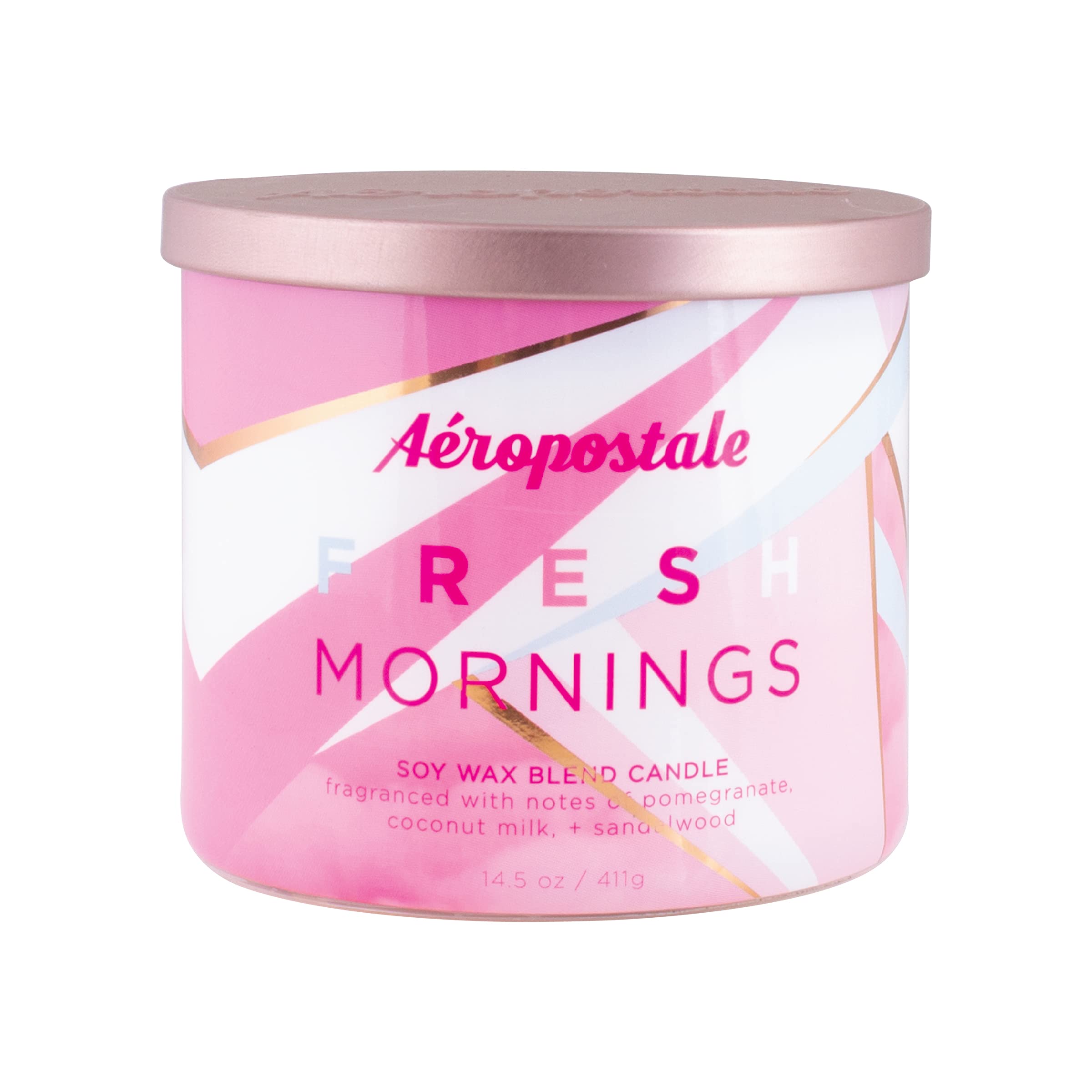 Foto 2 | Vela Aromática Aeropostale Fresh Mornings Soy, 60 Horas De Combustión - Venta Internacional.