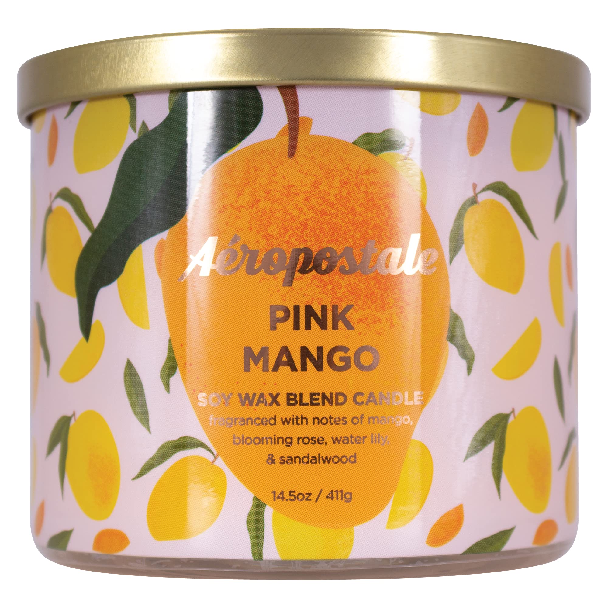 Foto 2 pulgar | Vela Aromática Aeropostale Mango Rosa y Soja - Venta Internacional