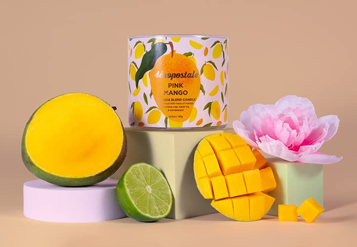 Foto 4 | Vela Aromática Aeropostale Mango Rosa y Soja - Venta Internacional