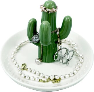 Foto 2 | Soporte De Cerámica Para Anillos Con Forma De Cactus, Regalo Para El Día De La Madre, Anillo Con For - Venta Intern