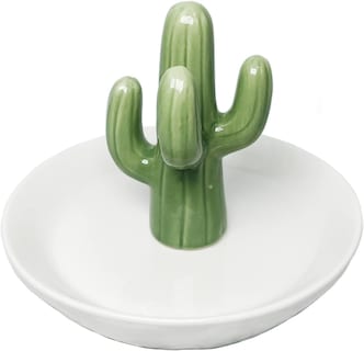 Foto 5 | Soporte De Cerámica Para Anillos Con Forma De Cactus, Regalo Para El Día De La Madre, Anillo Con For - Venta Intern