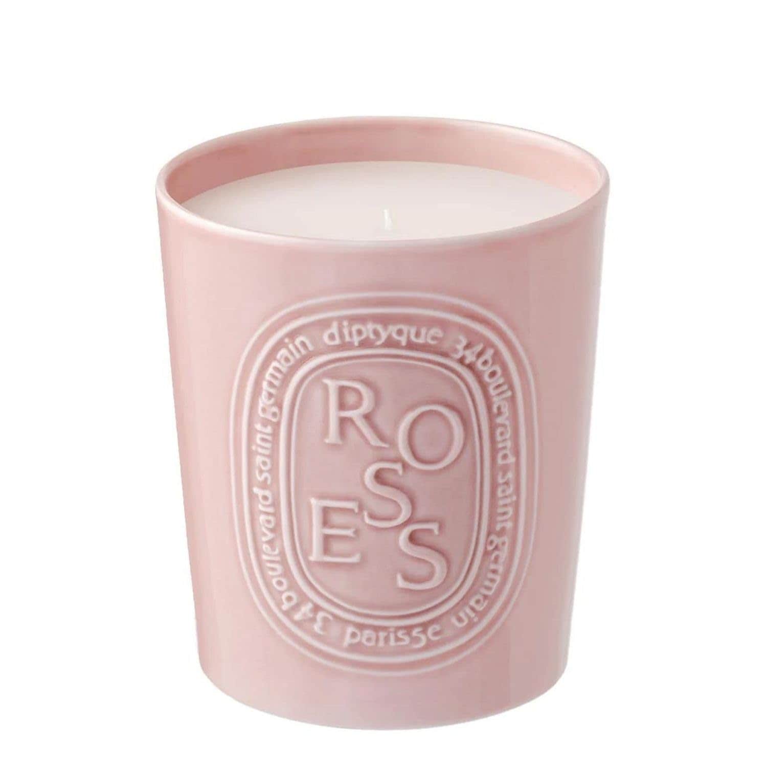Tarro De Porcelana Candle Diptyque Roses, 600 G, 100 H De Duración - Venta Internacional.