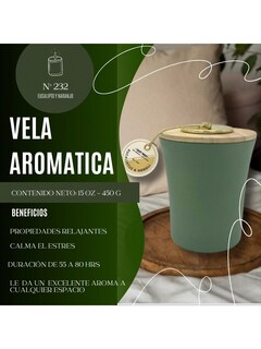 Foto 2 | Vela Aromática Premium Eucalipto y Neroli