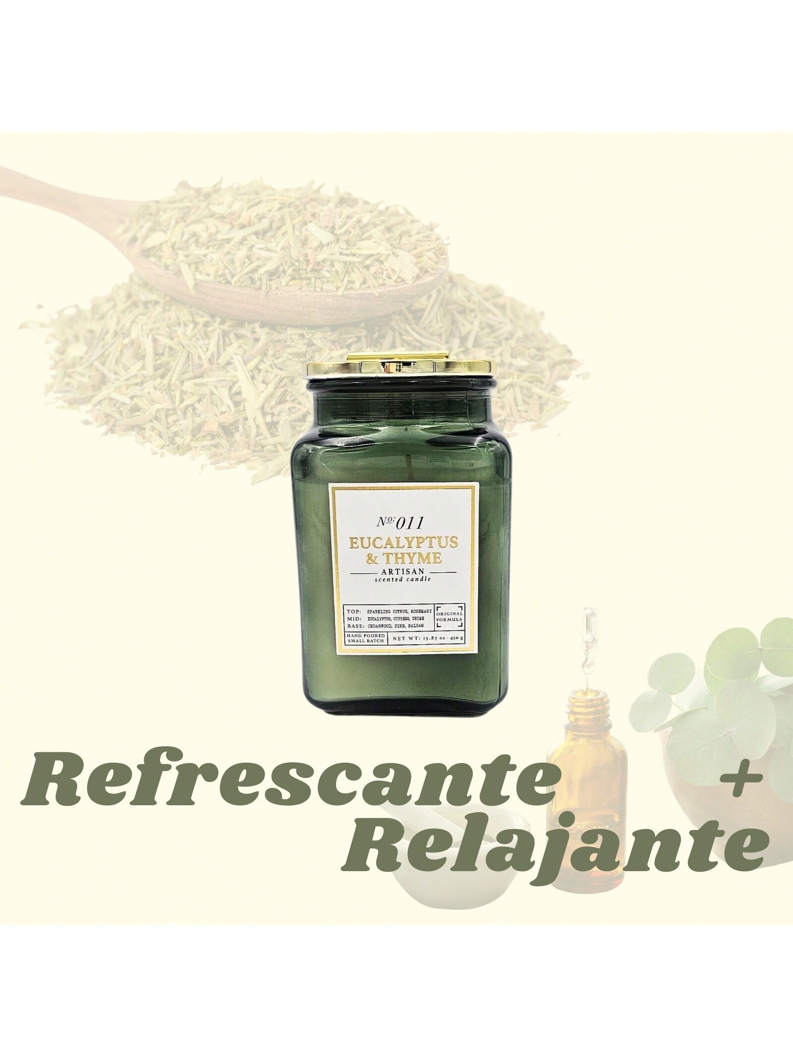 Foto 3 | Velas Aromáticas Zomilux Eucalipto y Tomillo