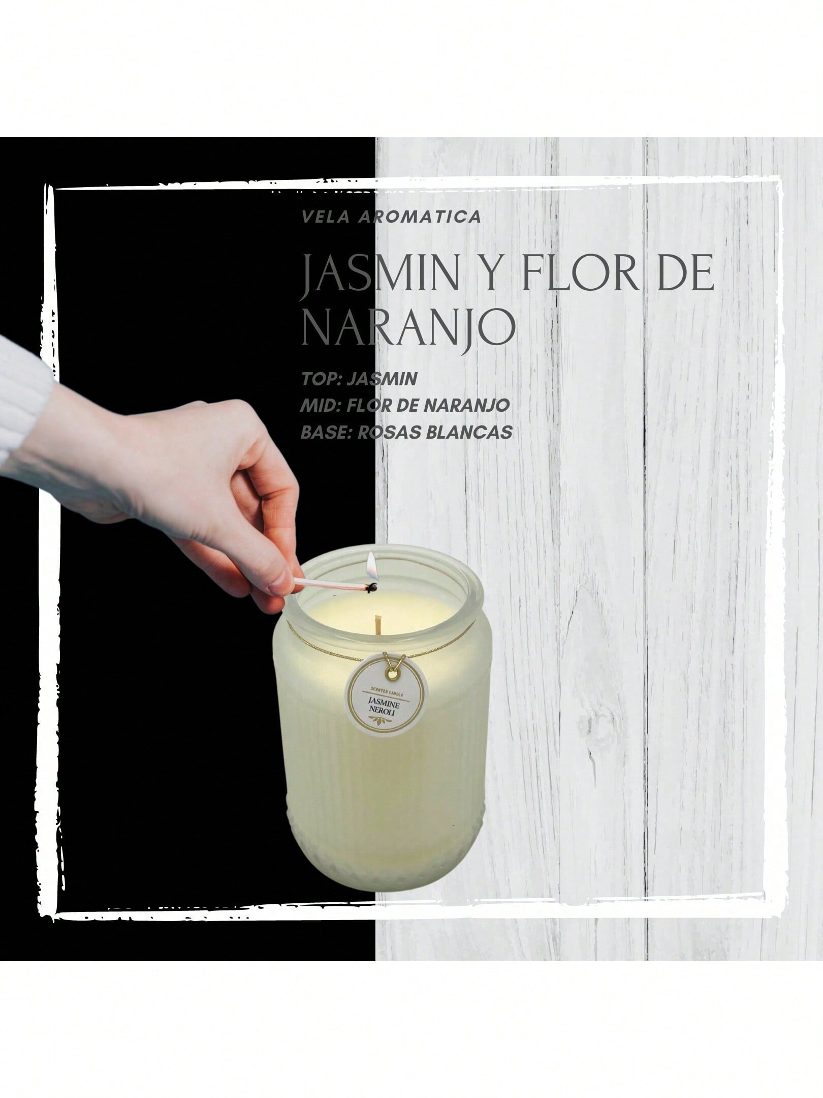 Foto 7 | Velas Aromáticas Zomilux Neroli y Jazmín