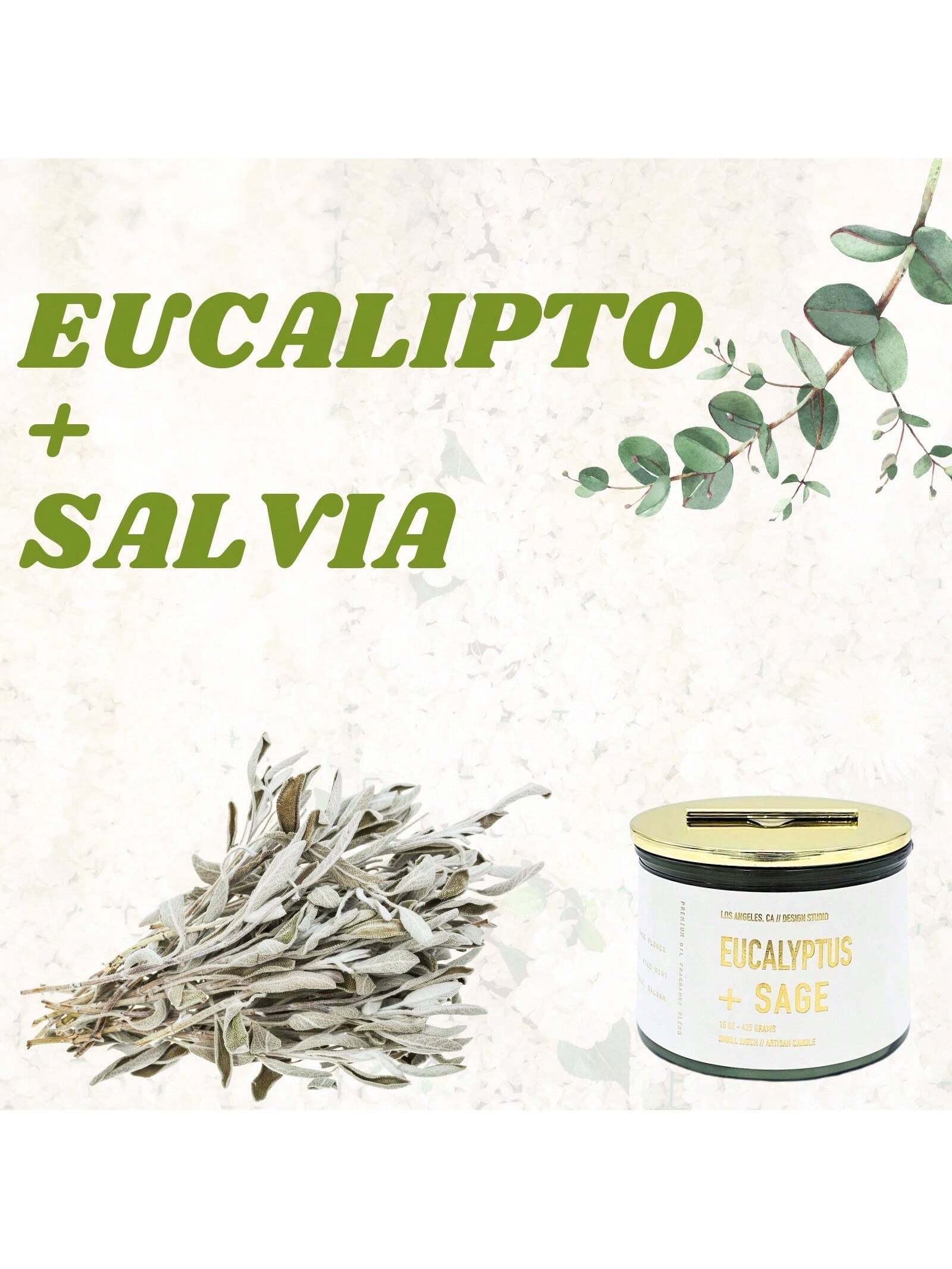 Foto 2 | Velas Aromáticas Zomilux Eucalipto y Salvia