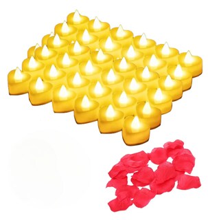 Foto 1 | Xtellar Pack Premium: 36 Luces Led De Vela Y 3000 Pétalos De Rosas Artificiales Para Decoración Exquisita