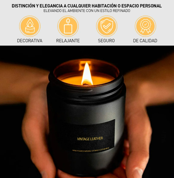 Foto 4 | Xtellar Set De 4 Velas Aromáticas Negras Premium Para Aromaterapia Y Decoración
