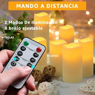 Foto 2 | Velas Eléctricas Xtellar 10 Piezas + Control
