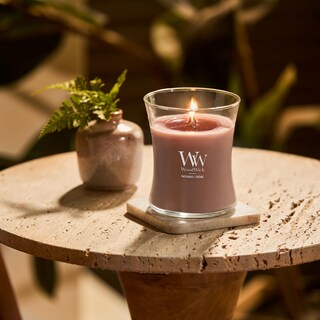 Foto 4 | Vaso De Arena Mediano Candle Woodwick Patchouli Creme, 290 Ml - Venta Internacional.