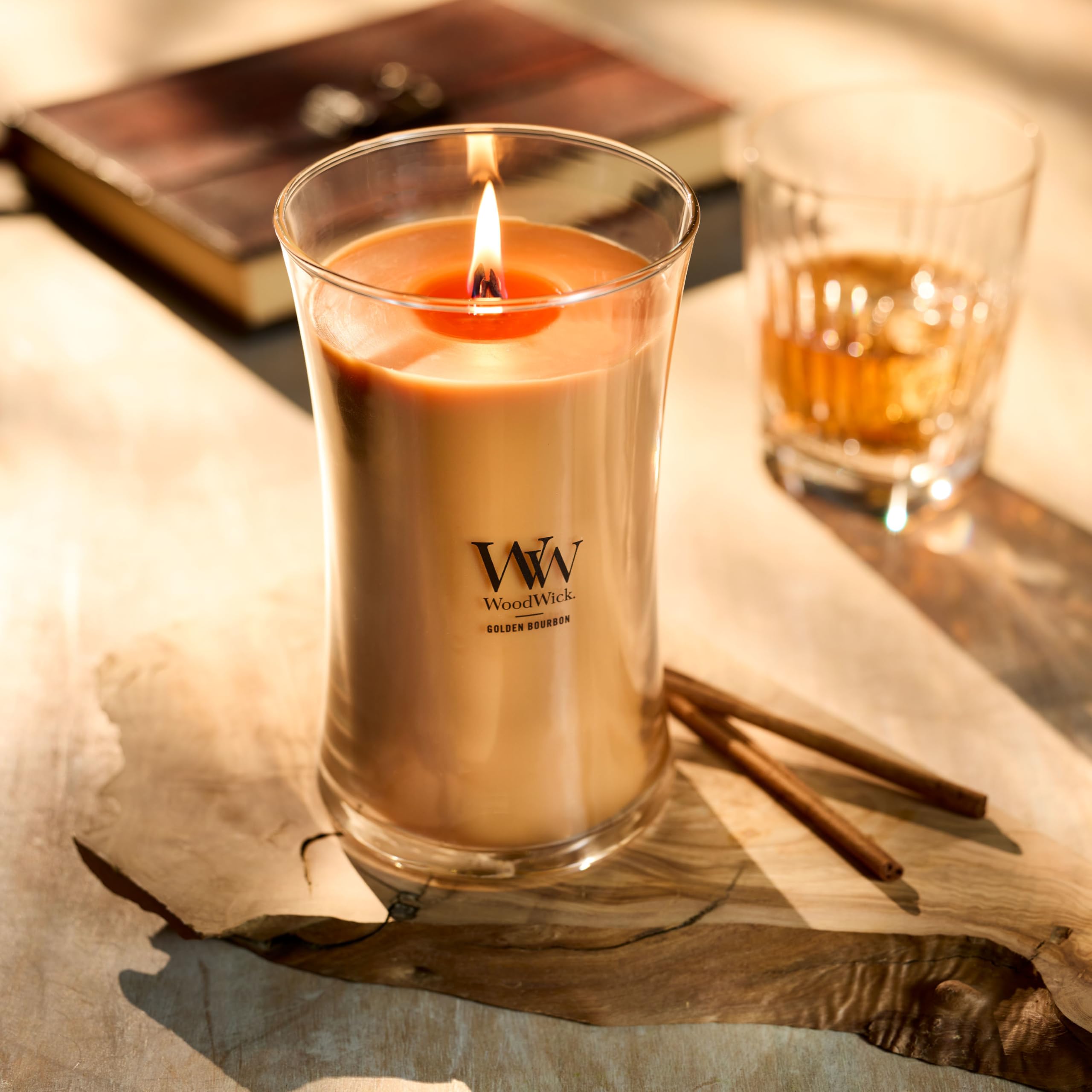 Foto 5 pulgar | Candle Woodwick Golden Bourbon, Tamaño Grande, 630 Ml, 120 G - Venta Internacional.