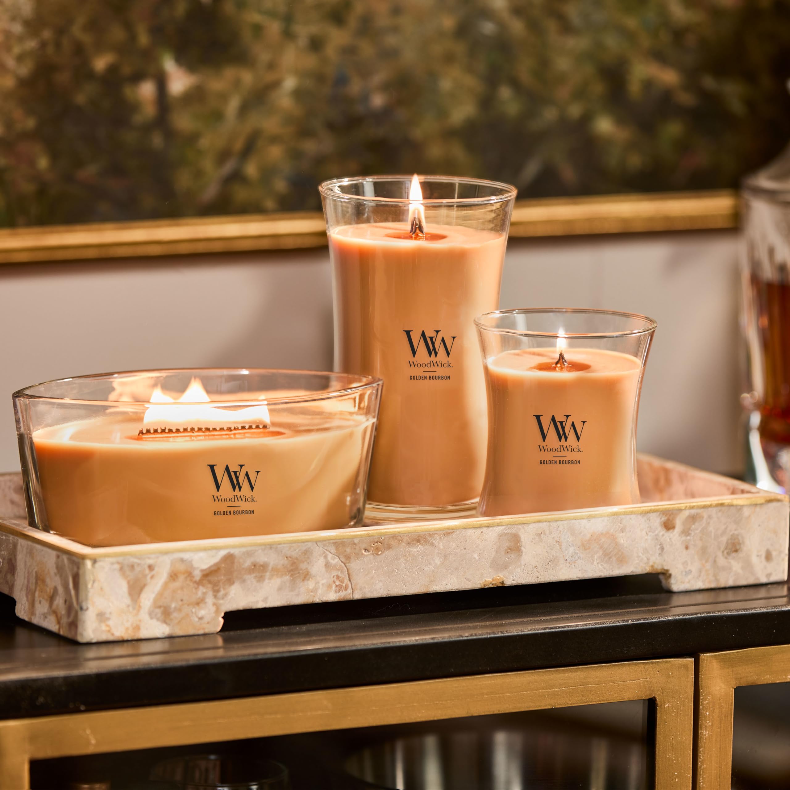 Foto 6 pulgar | Candle Woodwick Golden Bourbon, Tamaño Grande, 630 Ml, 120 G - Venta Internacional.