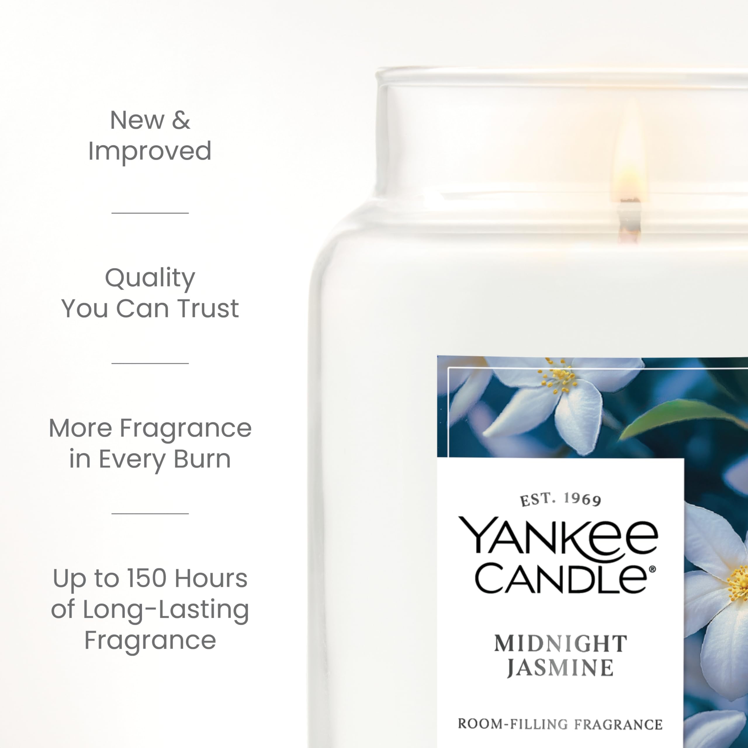 Foto 4 pulgar | Candle Yankee Candle, Tarro Grande, Jazmín De Medianoche, 650 Ml - Venta Internacional.