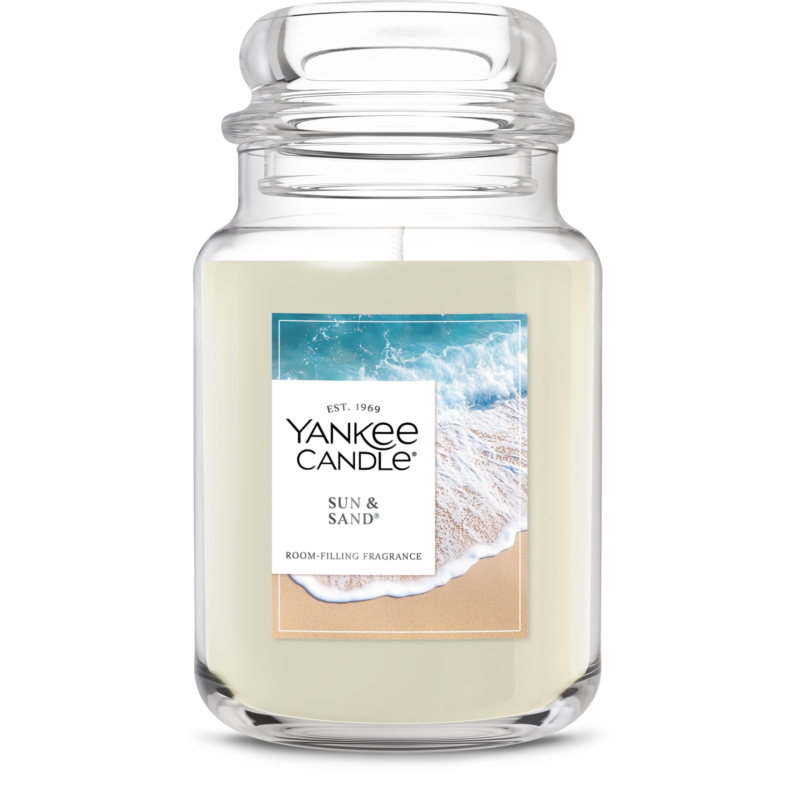 Foto 2 pulgar | Tarro Grande Con Aroma A Sol Y Arena De Candle Yankee Candle, 660 Ml - Venta Internacional.