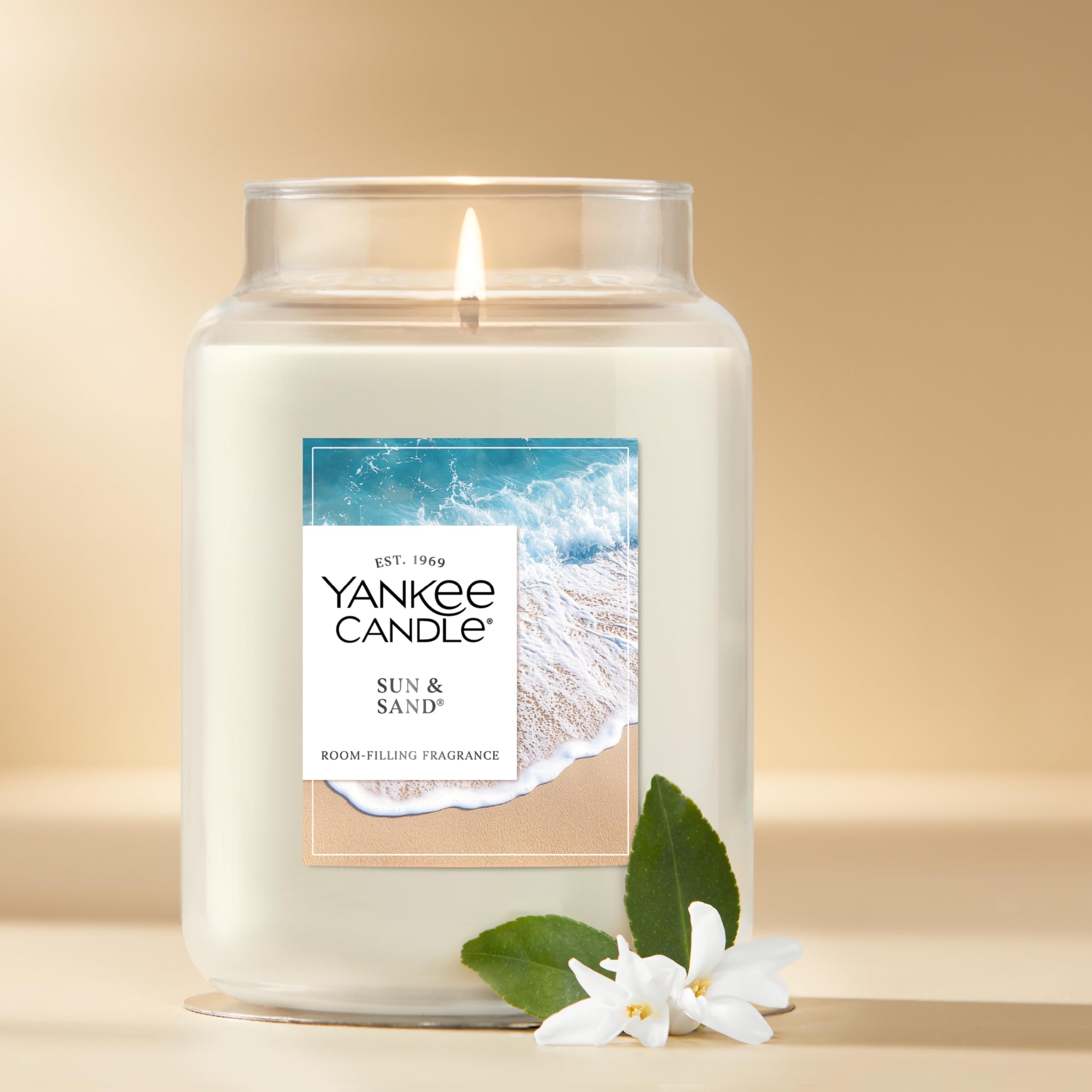 Foto 5 pulgar | Tarro Grande Con Aroma A Sol Y Arena De Candle Yankee Candle, 660 Ml - Venta Internacional.