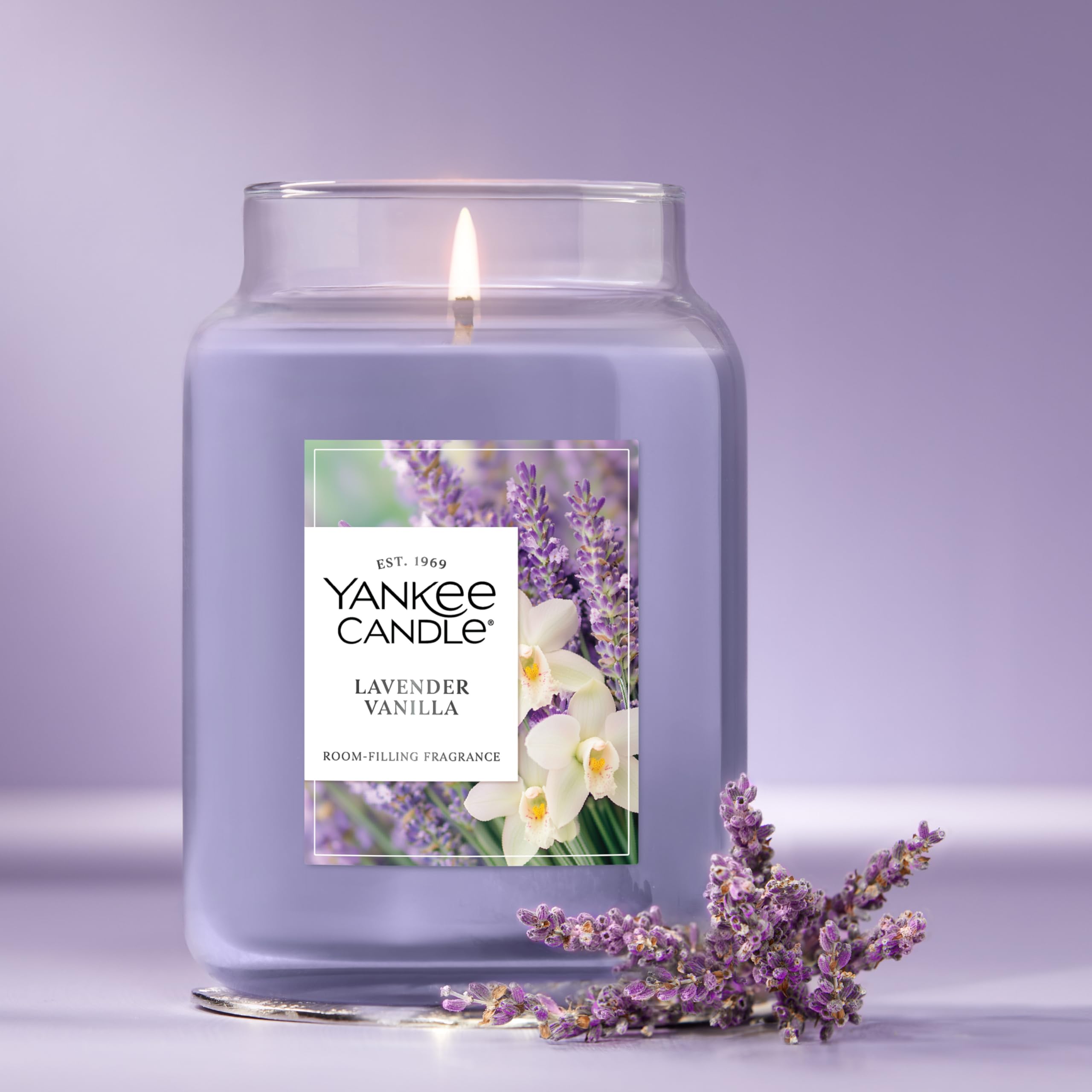 Foto 5 pulgar | Vela Perfumada Yankee Candle, Lavanda Y Vainilla, 650 Ml - Venta Internacional.
