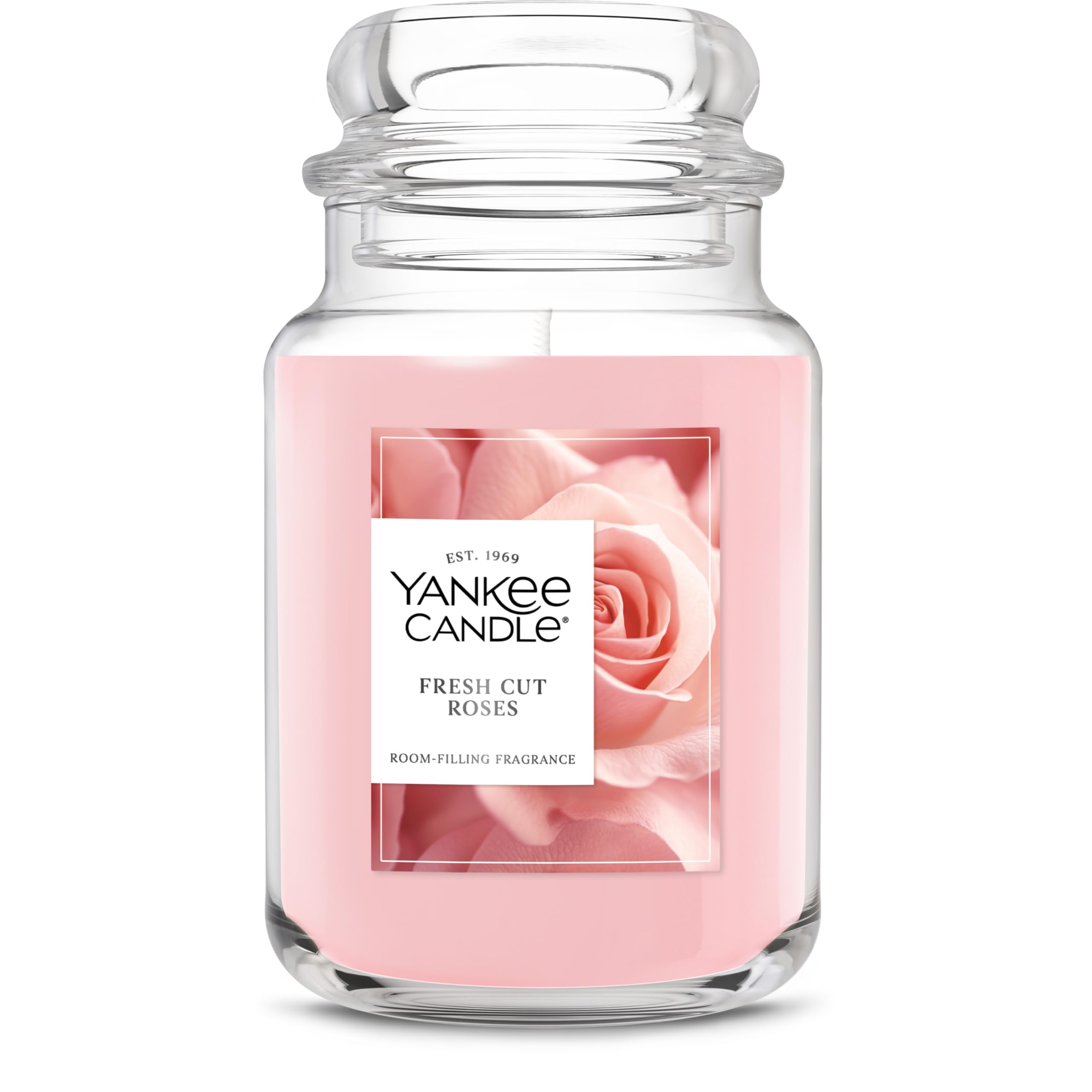 Foto 2 pulgar | Tarro Grande Con Aroma A Rosas Recién Cortadas De Candle Yankee Candle, 660 Ml - Venta Internacional.