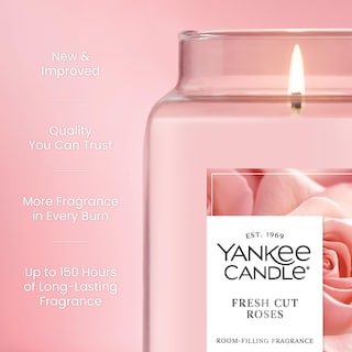 Foto 3 | Tarro Grande Con Aroma A Rosas Recién Cortadas De Candle Yankee Candle, 660 Ml - Venta Internacional.