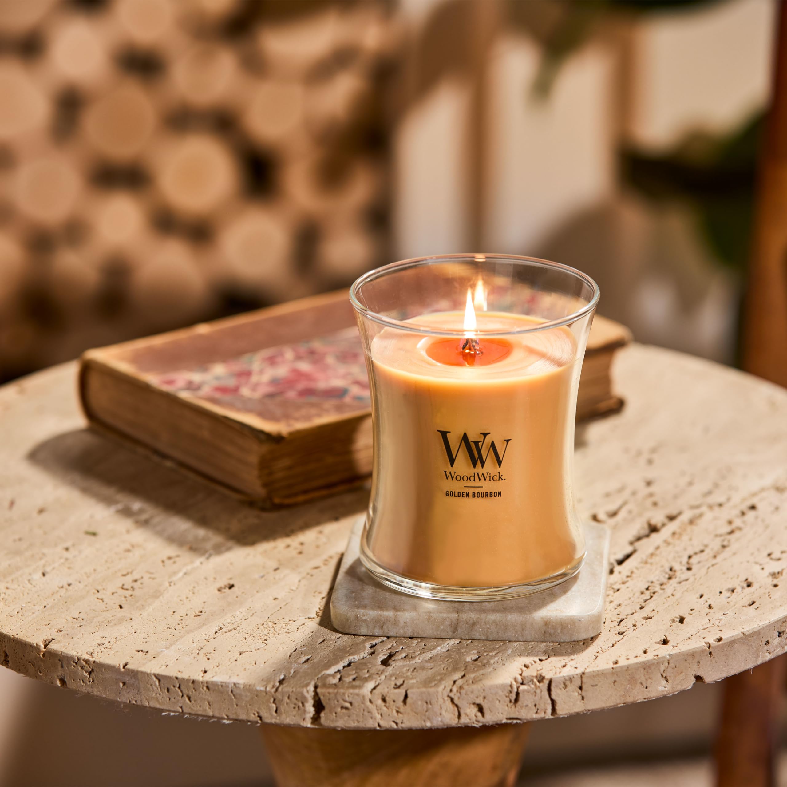 Foto 6 pulgar | Reloj De Arena Mediano Candle Woodwick Golden Bourbon, 287 Ml - Venta Internacional.