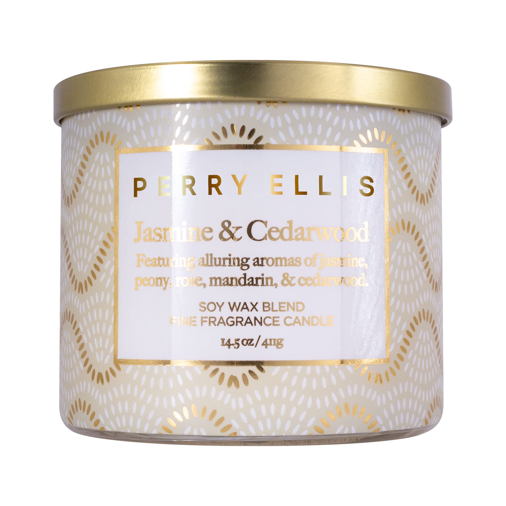 Foto 1 | Vela Aromática Perry Ellis Jasmine & Cedarwood 60 Horas de Duración - Venta Internacional