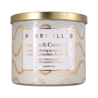 Foto 1 | Vela Aromática Perry Ellis Jasmine & Cedarwood 60 Horas de Duración - Venta Internacional