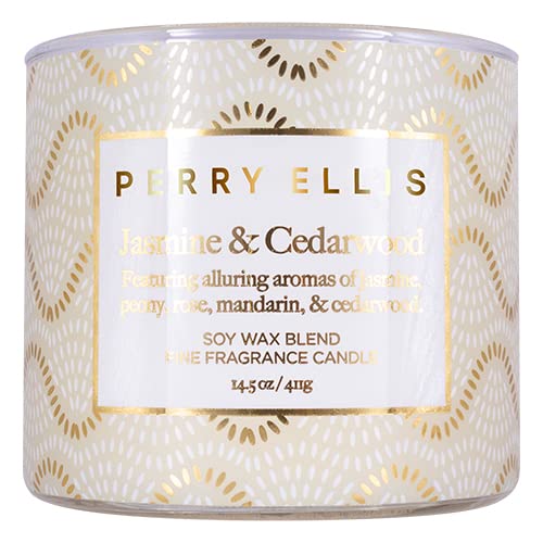 Foto 2 | Vela Aromática Perry Ellis Jasmine & Cedarwood 60 Horas de Duración - Venta Internacional