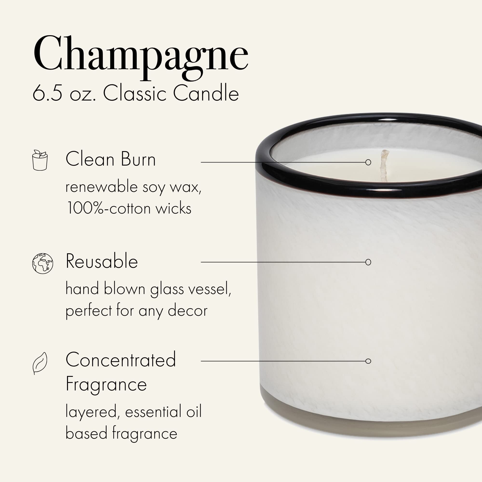 Foto 3 pulgar | Vela Lafco New York Champagne, 192 Ml, 50 Horas De Duración De Combustión - Venta Internacional.