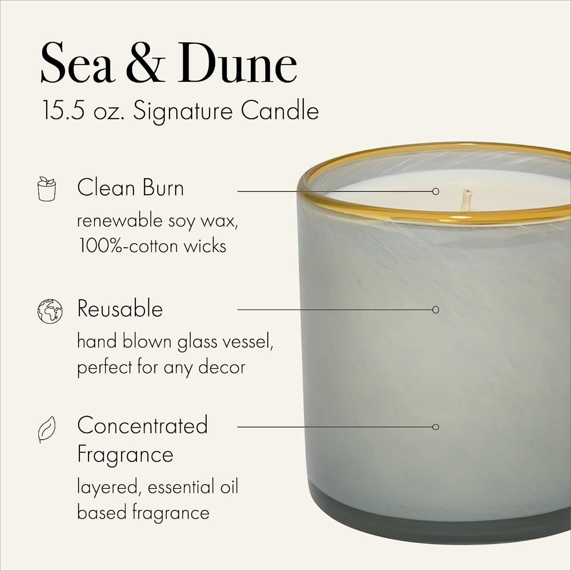 Foto 3 pulgar | Vela Lafco New York Signature Sea & Dune, 460 Ml, Paquete De 2 - Venta Internacional.