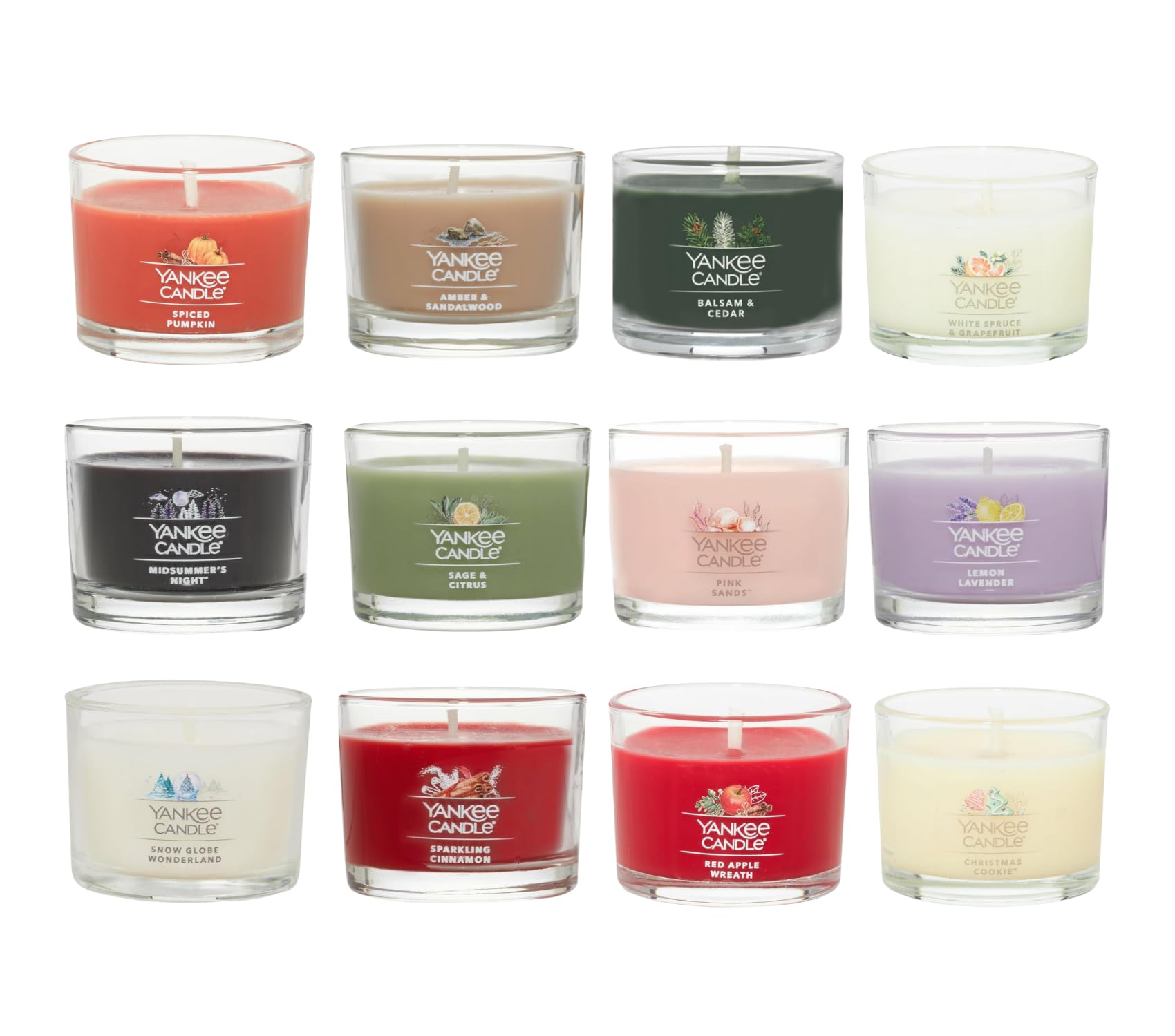 Foto 3 | Candle Yankee Candle Signature Votive Mini 12 Días De Adviento - Venta Internacional.
