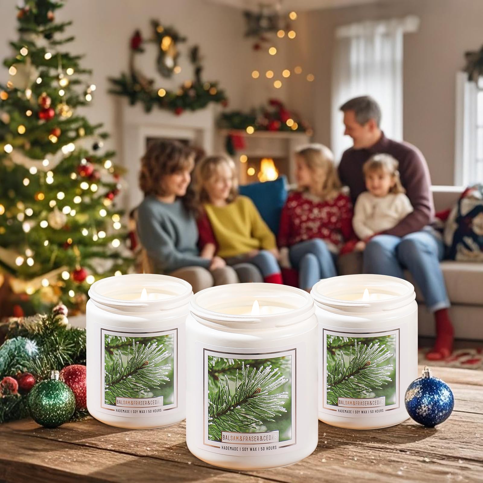Foto 5 | Bálsamo De Abeto Navideño Con Aroma A Pino De Candle Homsolver, 200 Ml - Venta Internacional.