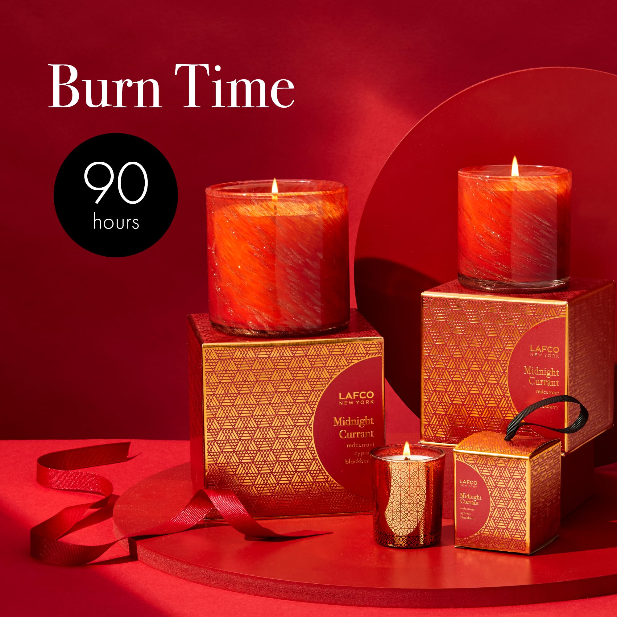 Foto 4 | Vela Lafco New York Holiday Midnight Grosella 460ml 90h - Venta Internacional.