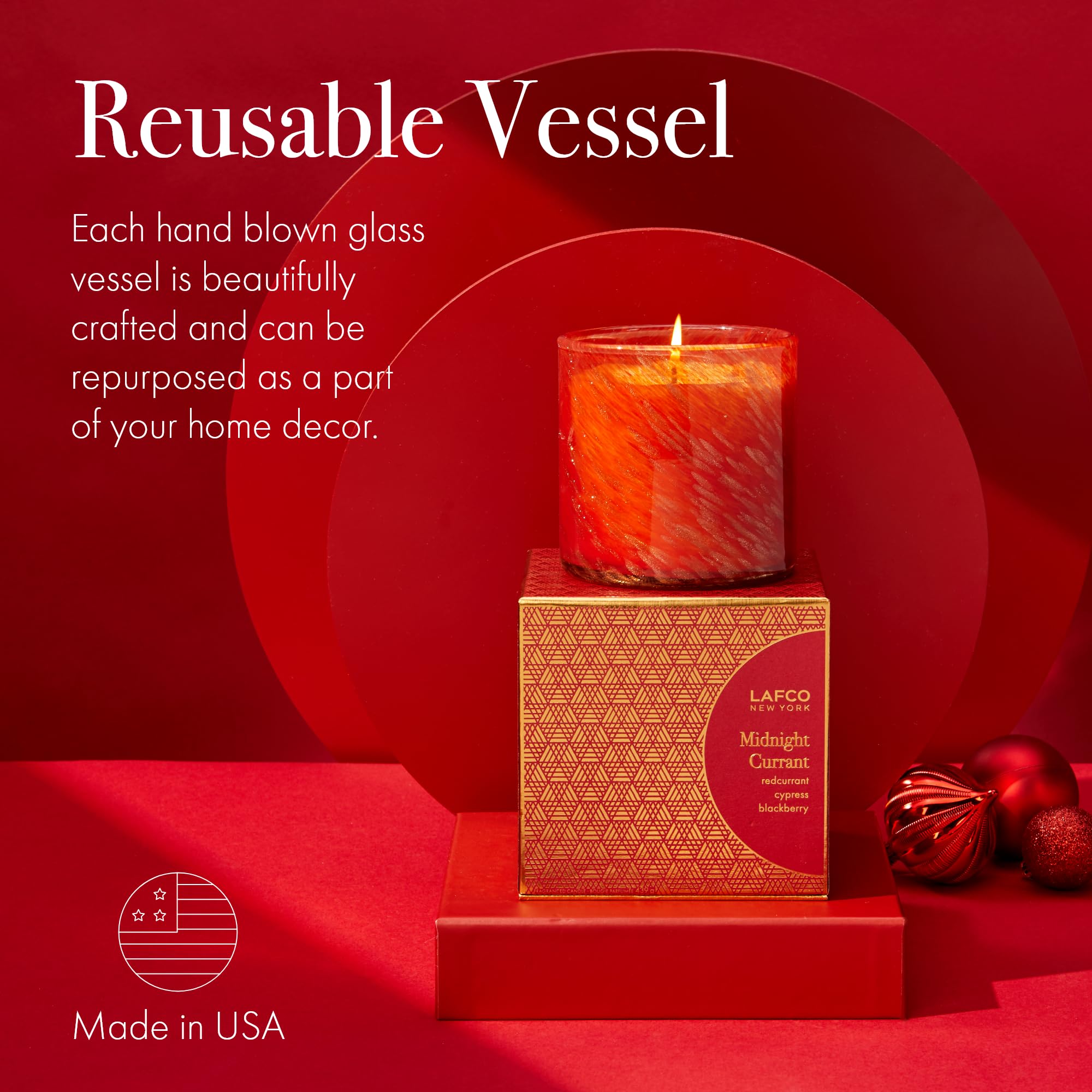 Foto 6 pulgar | Vela Lafco New York Holiday Midnight Grosella 460ml 90h - Venta Internacional.