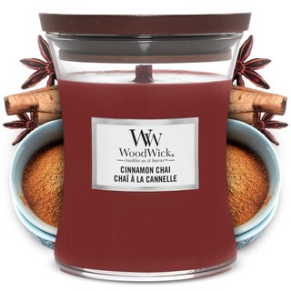 Foto 1 | Vela Aromática Woodwick, Tamaño Mediano, Con Forma De Reloj De Arena, Canela - Venta Internacional.