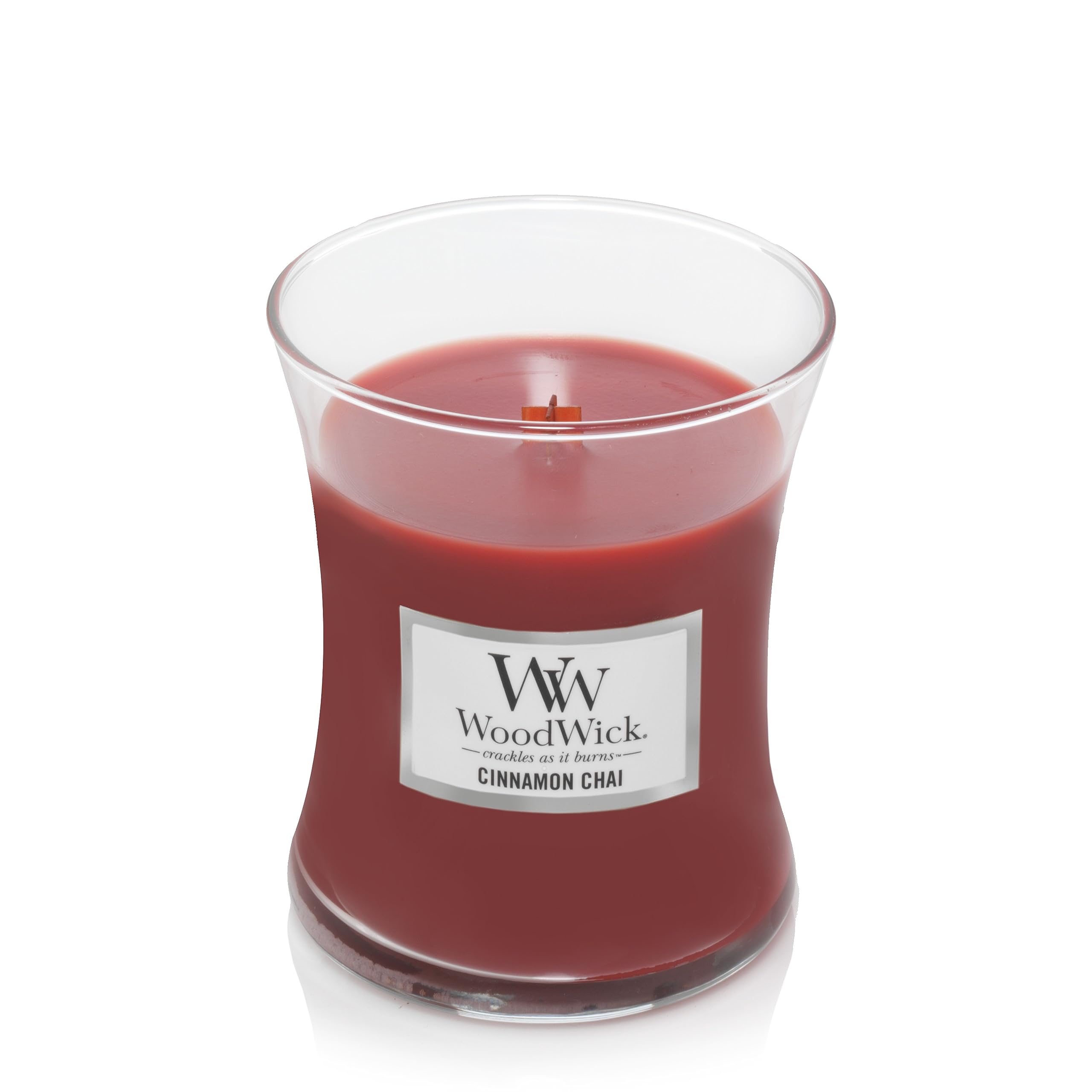 Foto 4 pulgar | Vela Aromática Woodwick, Tamaño Mediano, Con Forma De Reloj De Arena, Canela - Venta Internacional.