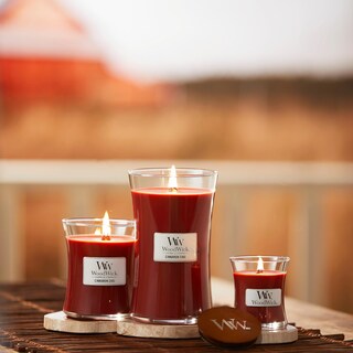 Foto 7 | Vela Aromática Woodwick, Tamaño Mediano, Con Forma De Reloj De Arena, Canela - Venta Internacional.