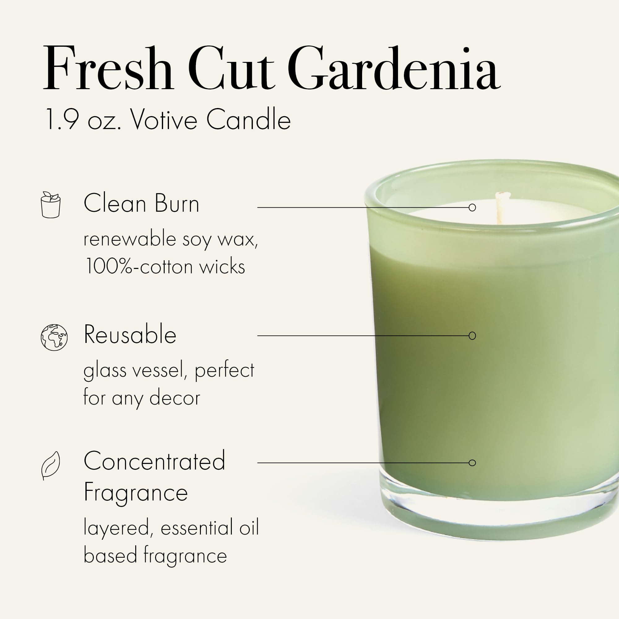 Foto 3 pulgar | Vela Votiva Lafco New York Fresh Cut Gardenia 55ml - Venta Internacional.
