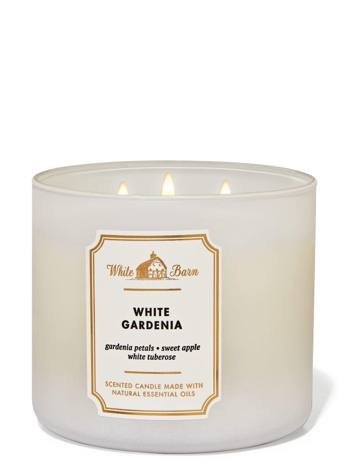 Foto 4 pulgar | Candle Bath & Body Works White Barn, 3 Mechas, Gardenia Blanca, 430 Ml - Venta Internacional.