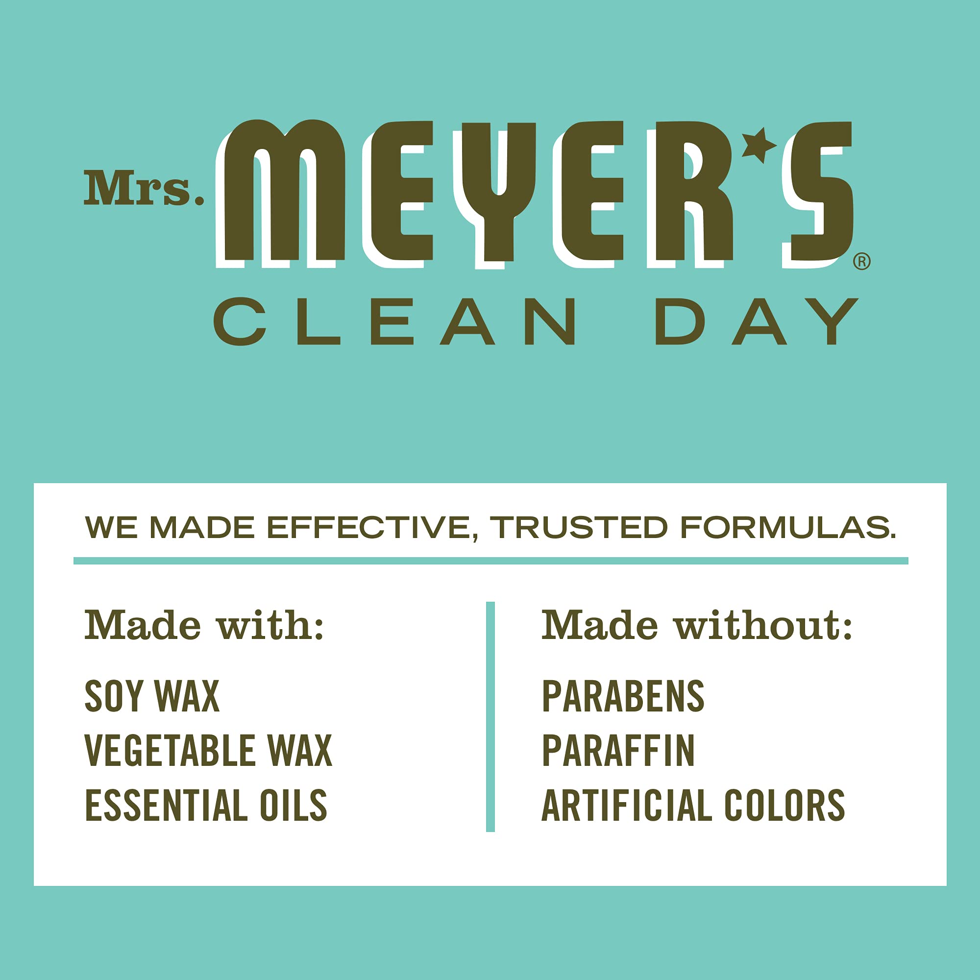 Foto 5 pulgar | Vela Perfumada De Soja Mrs. Meyer's Clean Day Basil 200 Ml - Venta Internacional.