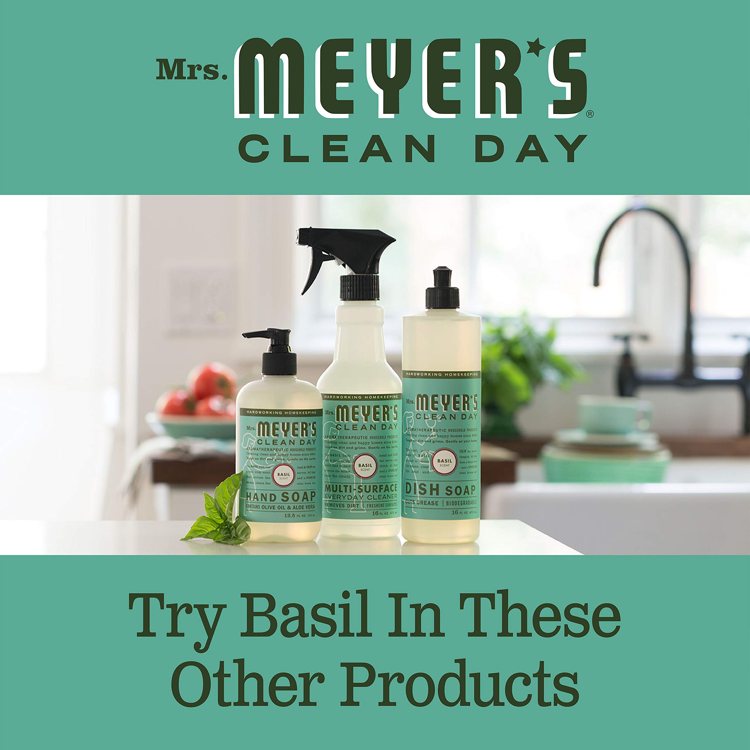 Foto 6 | Vela Perfumada De Soja Mrs. Meyer's Clean Day Basil 200 Ml - Venta Internacional.